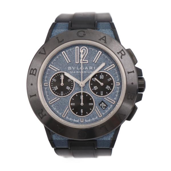 ブルガリ ディアゴノ マグネシウム クロノグラフ 腕時計 DG42C3SMCVDCH マグネシウム×...
