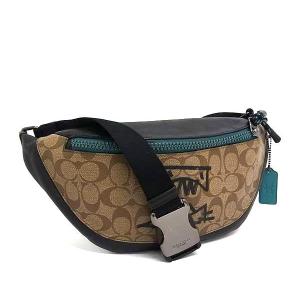 COACH（コーチ） 超美品 シグネチャー ウエストバッグ CH587 PVC