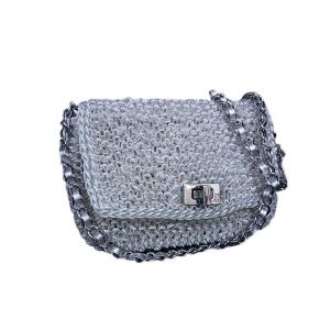 ANTEPRIMA アンテプリマ ショルダー・ハンド 2wayバッグ　シルバー ANTEPRIMA（アンテプリマ） 美品 ウンチネット セッキオ 2WAY