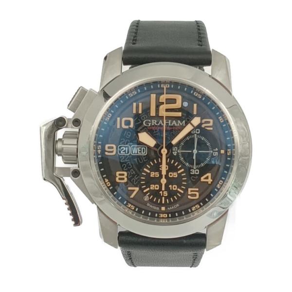 新品未使用展示品 グラハム 腕時計 クロノファイター オーバーサイズ 2CCAS.B32A シルバー...