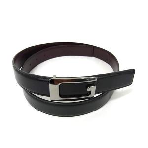 GUCCI グッチ ベルト Gロゴ レザー 124691 シルバー金具 ブラック  