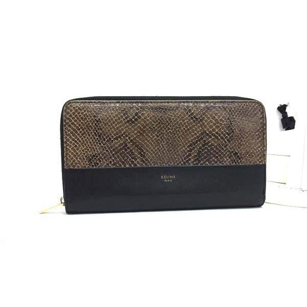 セリーヌ 財布 ラージジップドマルチファンクション レザー 102623RTB.15KH ラウンドフ...