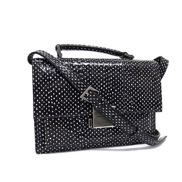 美品 サンローラン ハンドバッグ ベルシャス 482051 ブラック パイソン ユニセックス 2WA...