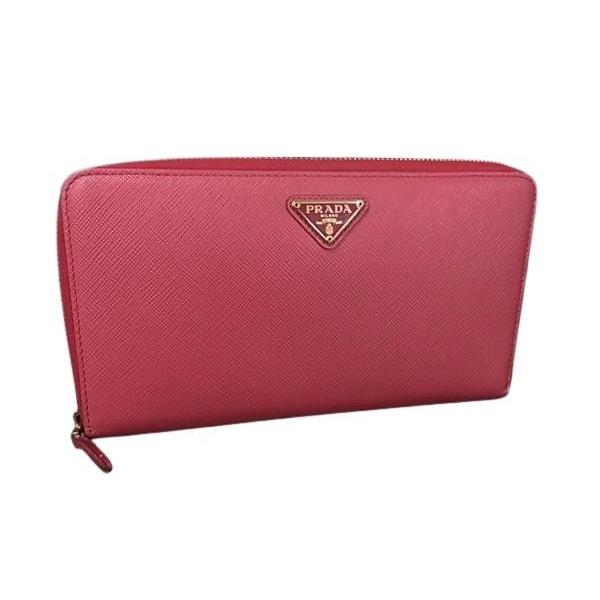 プラダ 財布 トライアングルロゴ サフィアーノレザー 1M1188 三角ロゴマーク ラウンドファスナ...