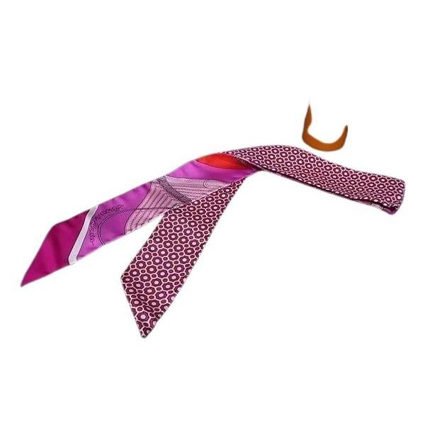 エルメス リボンスカーフ ツイリー シルク100％ - CLIC CLAC MODERN CANNA...