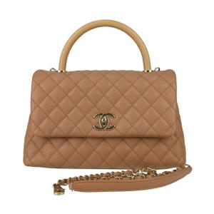 CHANEL シャネル ココハンドルXS 2WAYバッグ ハンドバッグ ショルダーバッグ ミニバッグ チェーン メタリックゴールド レザー A92990 ゴールド金具 シャネル CHANEL ココハンドルXS A92990 オレンジ・ゴールド金具 V