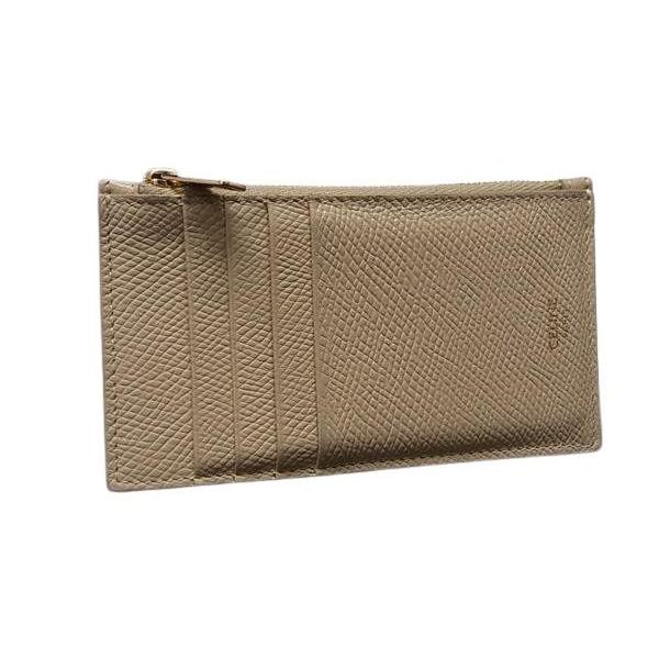 セリーヌ コインケース フラグメントケース 10B683 レザー ベージュ系 美品 ファッション 小...