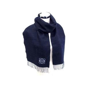 LOEWE（ロエベ） マフラー バイカラー ストール フリンジ アナグラム