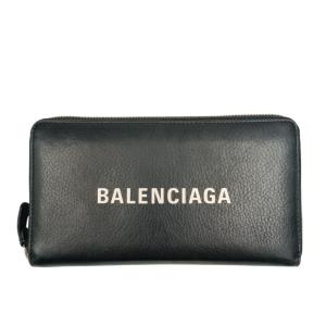 BALENCIAGA（バレンシアガ） Bロゴ 長財布 ブラック レザー レディース