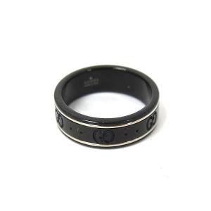 「正規品⭕️」美品GUCCI インターロッキングG シルバー リング 黒指輪15号 GUCCI（グッチ） 15.5号 リング・指輪 インターロッキング G シルバー