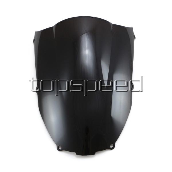 ウインドシールド ウインドスクリーン カワサキ ニンジャzx6r 2000 2001 2002 ブラ...