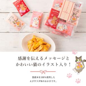 お菓子 お礼 ありがと おかき 約 50個 猫...の詳細画像2