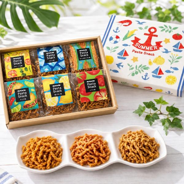 夏ギフト お中元 お菓子 パスタスナック ギフト 6袋セット 詰め合わせ おやつ スナック 三州製菓...
