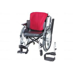 日進医療器 座王 6輪車 自走型 NA-506W ブルー 座幅座幅42-前座42cm