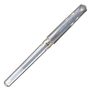 (まとめ) 三菱鉛筆 ゲルインクボールペン ユニボール シグノ 太字 1.0mm 銀 UM153.2...