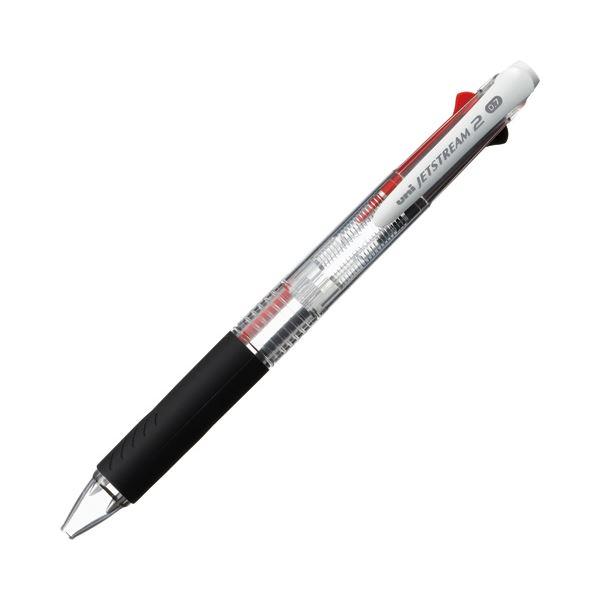 (まとめ) 三菱鉛筆 ジェットストリーム 2色ボールペン 0.7mm (軸色 透明) SXE2300...