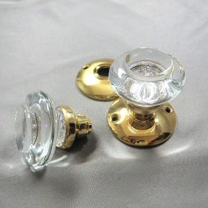 真鍮 ドアノブ オーバル ヴィクトリアン ハンドル 空錠タイプ : スリー