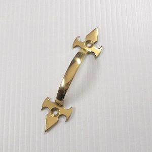 真鍮 ドアノブ オーバル ヴィクトリアン ハンドル 空錠タイプ : スリー