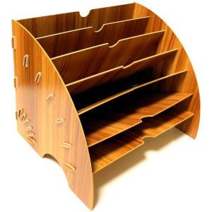 木製 A4 ファイルボックス 6段