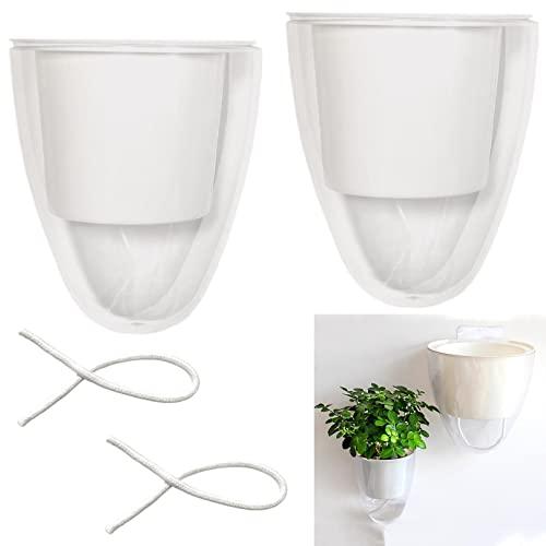 植木鉢 ハンギング プラスチック プランター 自動給水 フラワーポット SW1733クリア#13(2...