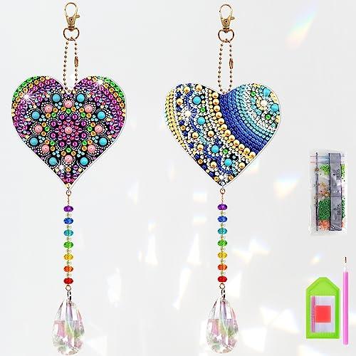 ダイヤモンドアート キット 初心者 セット サンキャッチャー SW2072ハート