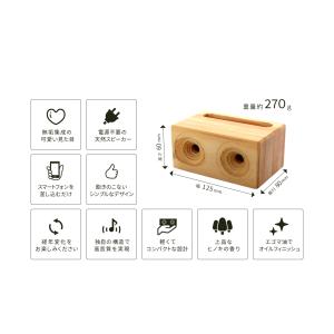 宮崎県産 ひのき ウッドスピーカー(送料別途ご連絡)の詳細画像2