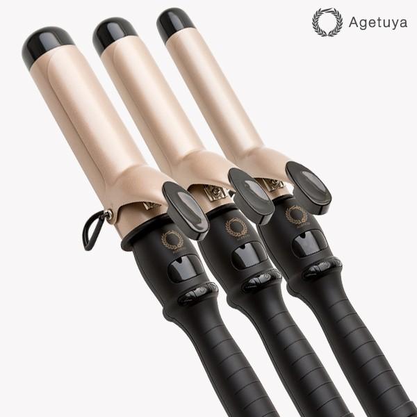 ヘアアイロン アゲツヤ プロフェッショナル カールアイロン MAX220℃ 25mm 32mm 38...