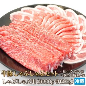 牛肉 豚肉 しゃぶしゃぶ セット 和牛クラシタ ホエイ豚ロース 各300g しゃぶしゃぶ すき焼き 焼きしゃぶ 肉 お肉 ギフト お中元 お歳暮 ご贈答 お取り寄せ 冷蔵｜4129