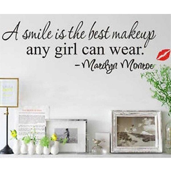 転写式 ウォールステッカー マリリンモンロー 名言 英文字 メッセージ 小さめ 北欧 上品 女子力U...