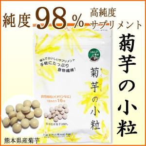 菊芋 キクイモ・菊芋の小粒 1袋（100粒）／メール便無料 阿蘇自然の恵み総本舗 腸内フローラ 菊芋 きくいも キクイモサプリ イヌリン キクイモ粒