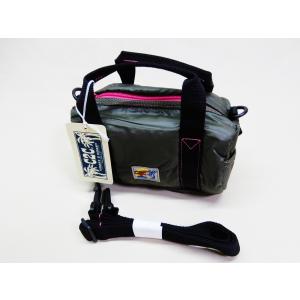 ミニドラムバック『カーキｘピンク』COAST ２ COAST パラシュート生地使用