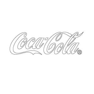 Coca-Cola★CC-CDM1W★コカ・コーラ カッティングステッカーホワイト★Coca-Cola CUTTING STICKER M サイズ Coca-Cola/コカ・コーラ