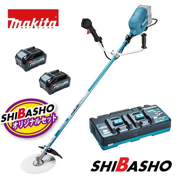 マキタ makita 80Vmax 充電式草刈機 MUR012GZ 40V-4.0Ahバッテリー2個...