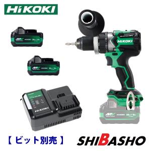 HiKOKI (ハイコーキ) 18V コードレスドライバドリル DS18DC(2XPZ)【蓄電池BSL36A18X 2個・充電器UC18YDL2・ケース】｜4840