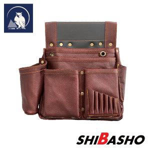 ふくろ倶楽部 本皮製釘袋 茶 六型 SZN-836 : 柴商SHIBASHOプライム店