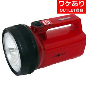 ELPA 懐中電灯 LEDハンディライト 電池式 レッド 生活防水 DOP-LG600の商品画像