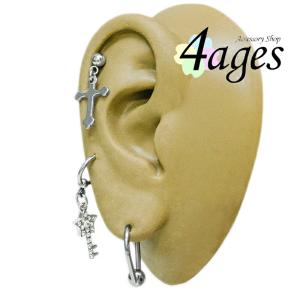 ボディピアス 14G 梨型キャプティブリング ...の詳細画像3