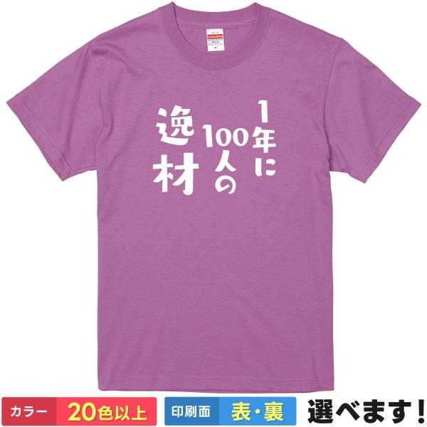 おもしろTシャツ 1年に100人の逸材 メンズ レディース ネタTシャツ タイチ わりと凄い