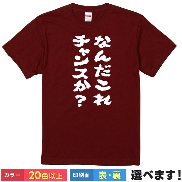 おもしろTシャツ  なんだこれ。チャンスか？ 無地 メンズ レディース キッズ  ミーム