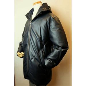 セール35％OFF PRANDI レザーダウンジャケット ボルドー