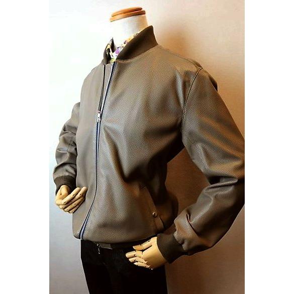 ラウラフェリーチェ Laura Felice レザーブルゾン ブラウン 秋冬パターンオーダー承り品 ...