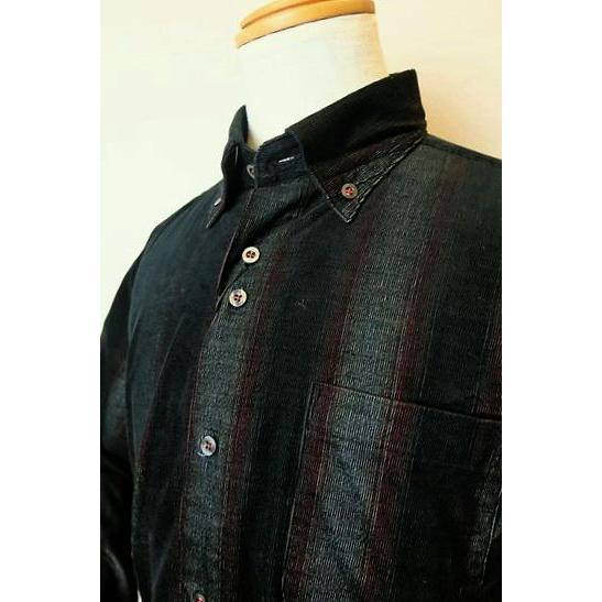 セール５０％ＯＦＦ コードビー CODE:B コーデュロイシャツ ブラック 秋冬アウトレット現品限り...