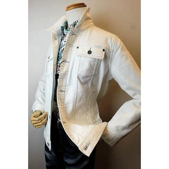 セール３５％ＯＦＦ コードビー CODE:B ジージャン ホワイト オールシーズン定番品 デニムブル...