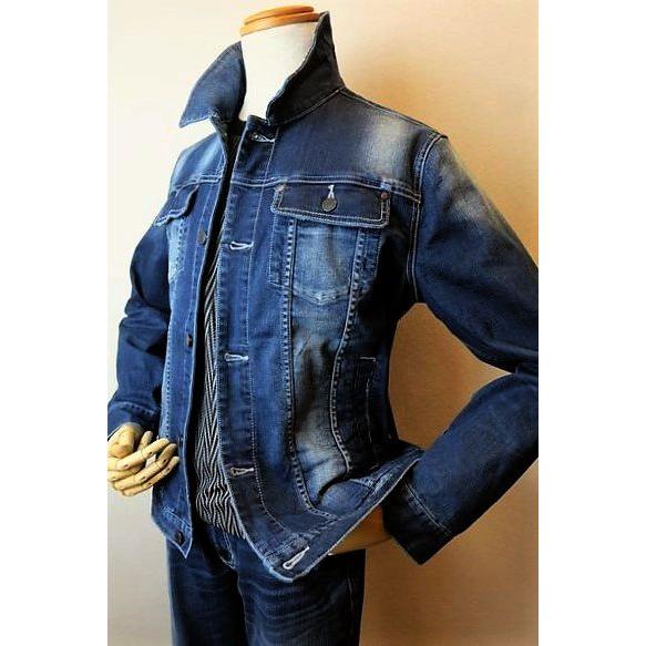 セール３５％ＯＦＦ コードビー CODE:B ジージャン ブルー オールシーズン定番品 デニムブルゾ...