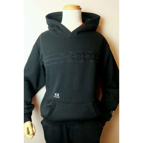セール３５％ＯＦＦ コードビー CODE:B パーカー ブラック 秋冬新作 裏ボアボンディング加工 ...