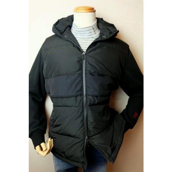 セール３５％ＯＦＦ コードビー CODE:B ダウンジャケット ブラック 秋冬新作 スウェット バラ...