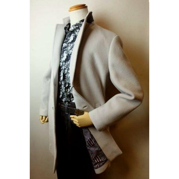 セール３５％ＯＦＦ コードビー CODE:B チェスターコート グレージュ 秋冬新作 ストレッチウー...