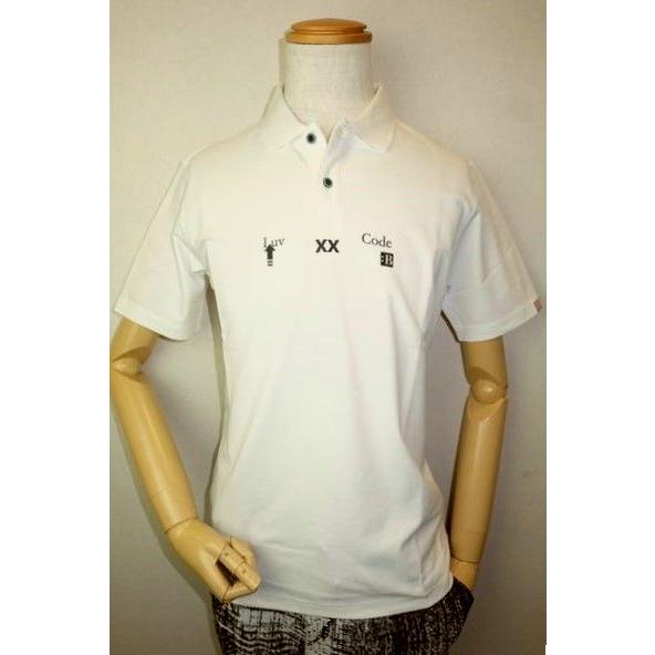 コードビー CODE:B 半袖ポロシャツ ホワイト 春夏定番品 カットソー クールタッチ バラシ メ...