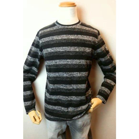 セール３５％ＯＦＦ コードビー CODE:B ロングＴシャツ ブラック 秋冬新作 カットソー ニット...