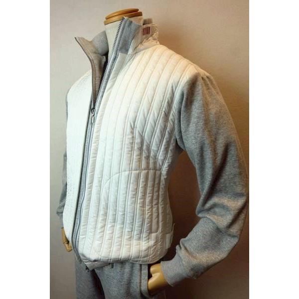 セール３５％ＯＦＦ コードビー CODE:B 中綿ジャケット ホワイト 秋冬新作 ブルゾン スウェッ...